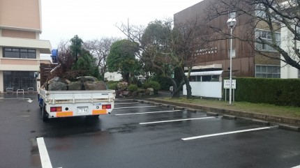 彼岸市（中日っあん）の設営前の会場