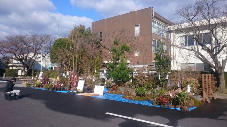 ２０１６年　春の彼岸市（中日っあん）の和田造園モデル空間ブース全景