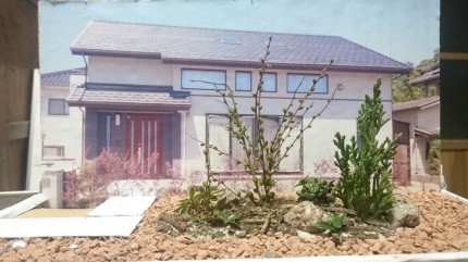 土肥邸　土肥の杜「家族で楽しむ庭空間」の提案模型